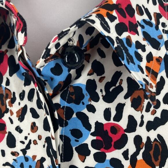 Sara Campbell Womens Polka Dot Animal Print Blazer Jacket Size M USA - Picture 5 of 16